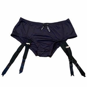 Garter Panties by Leg Avenue, Black, S/M, NEW